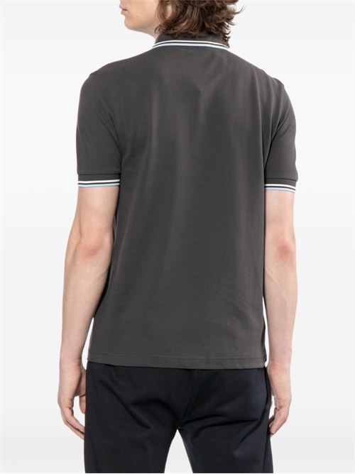 Polo uomo M3600 manica corta antracite/celeste FRED PERRY | M360009B